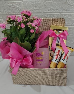 cesta box com flor ferreiro B02